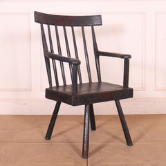 Irish Painted Primitive Chair