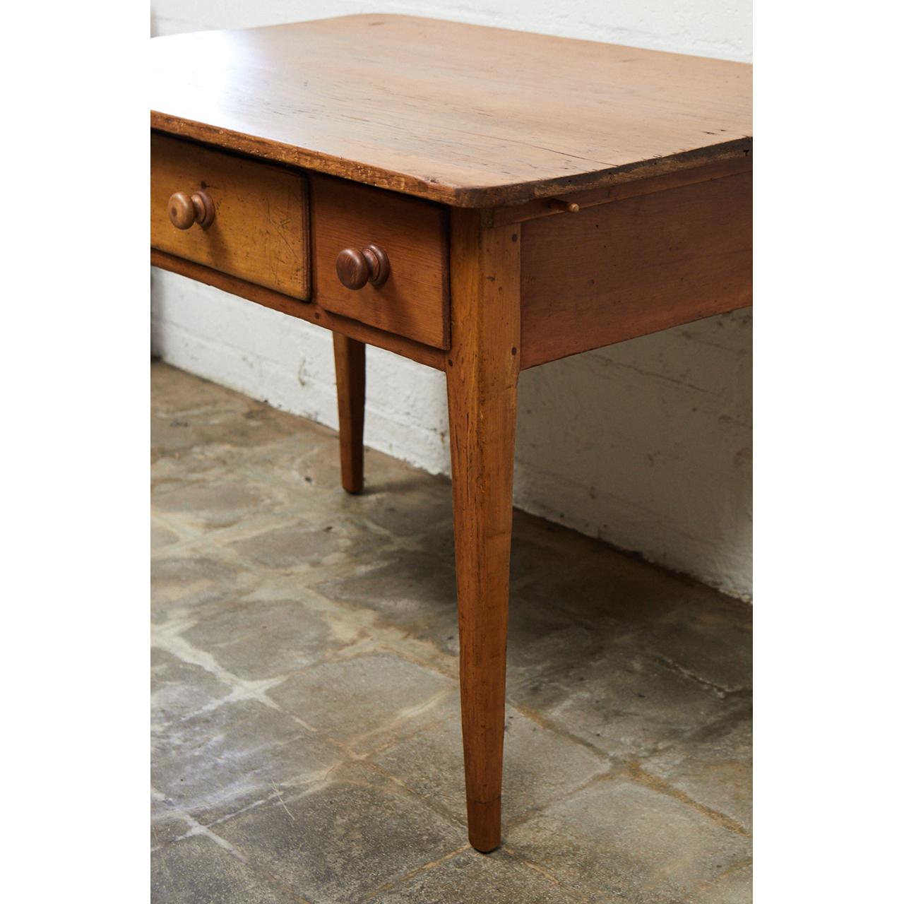 19th Century Irish Pine Table/Desk For Sale