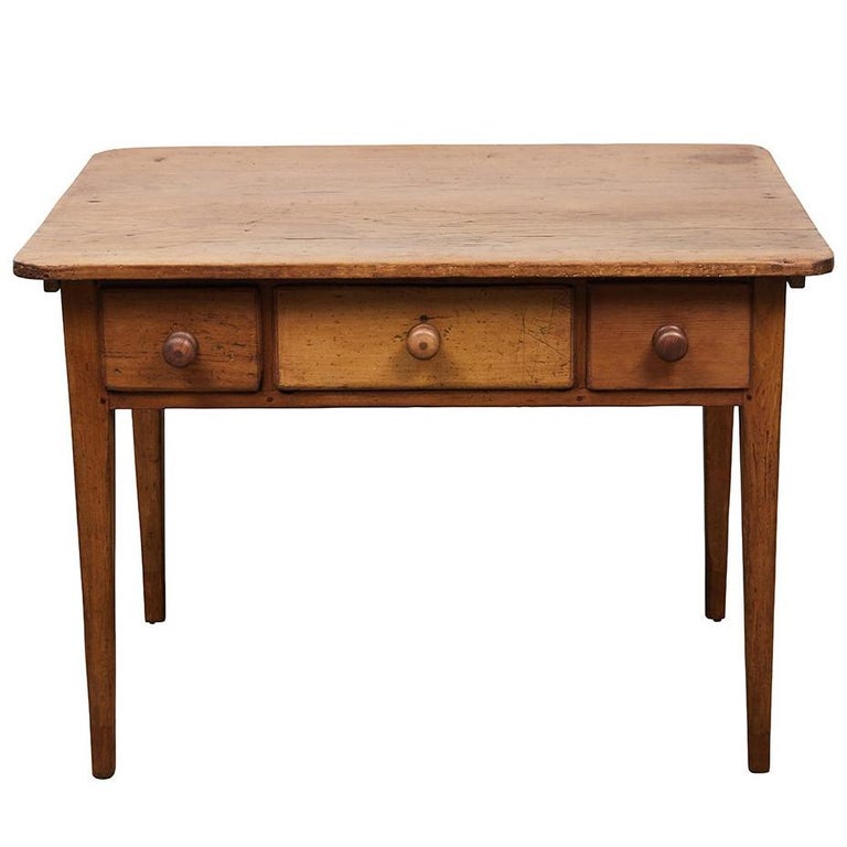 Irish Pine Table/Desk For Sale at 1stDibs