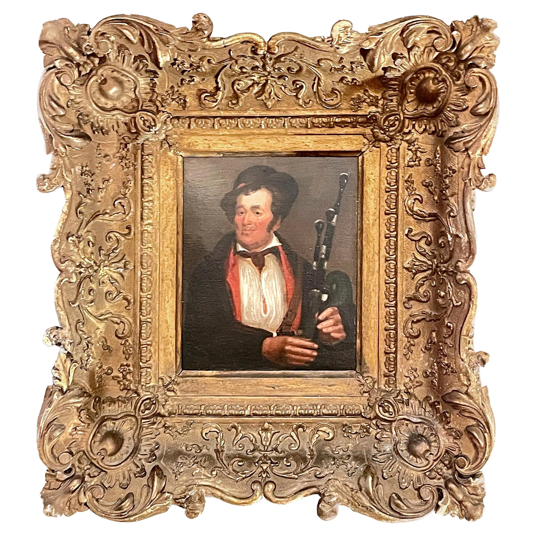 « Portrait d'un homme avec des corniches », par William Mulready '1786-1863', Irlande Piper en vente