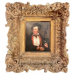 Irish Piper 'Portrait of a Man with Bagpipes', by William Mulready '1786-1863'
