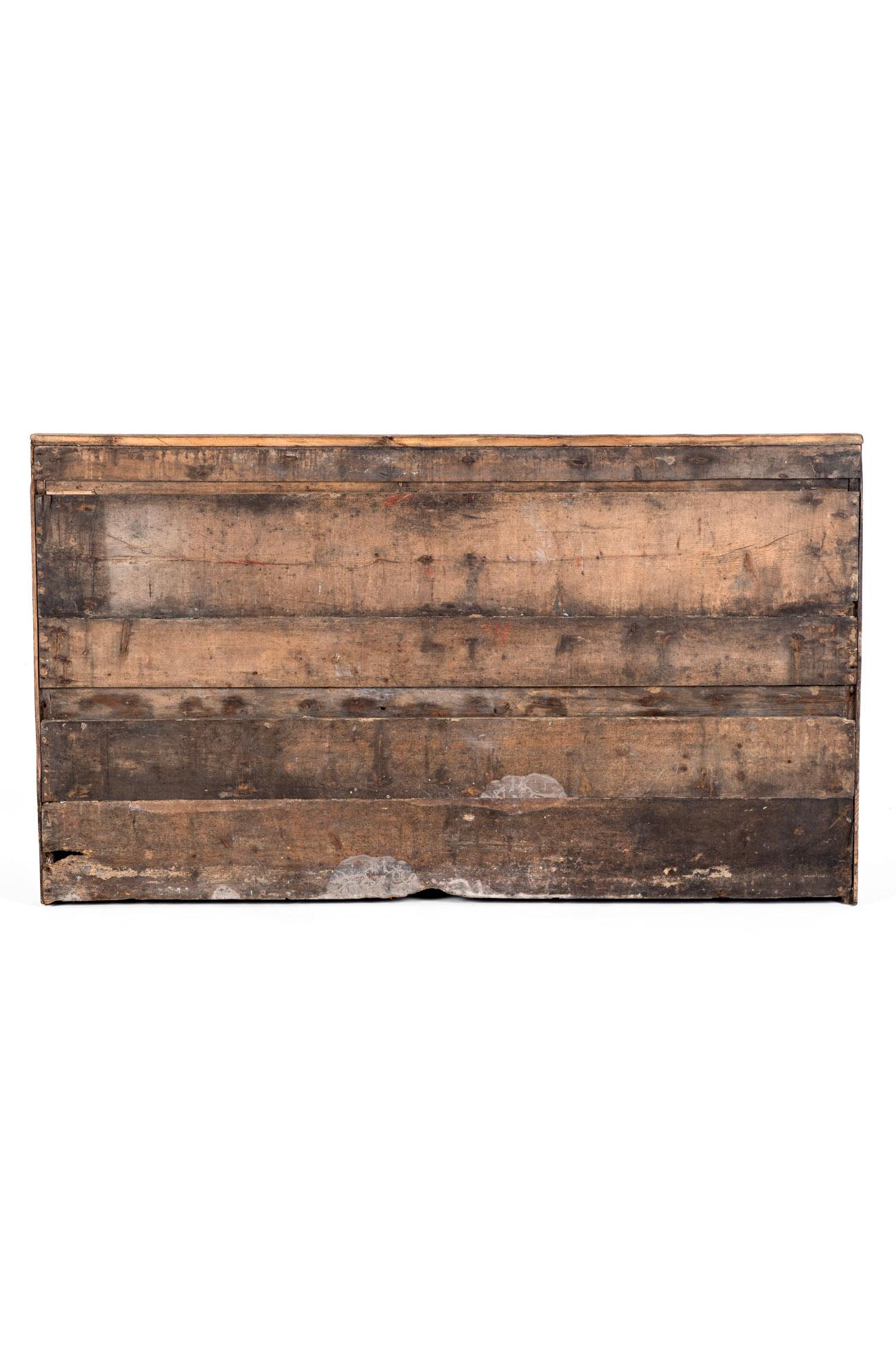 Irish Primitive Pine Settle or Bench For Sale 6