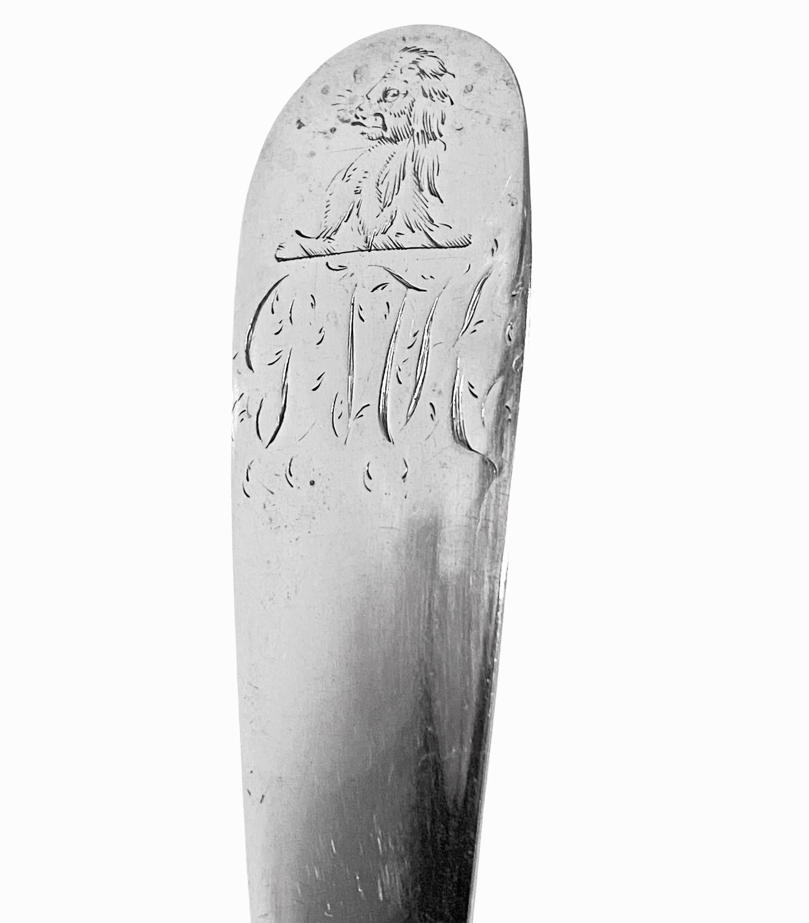 Georgian Irish Provincial Silver Large Spoon, Cork or Limerick, circa.1780