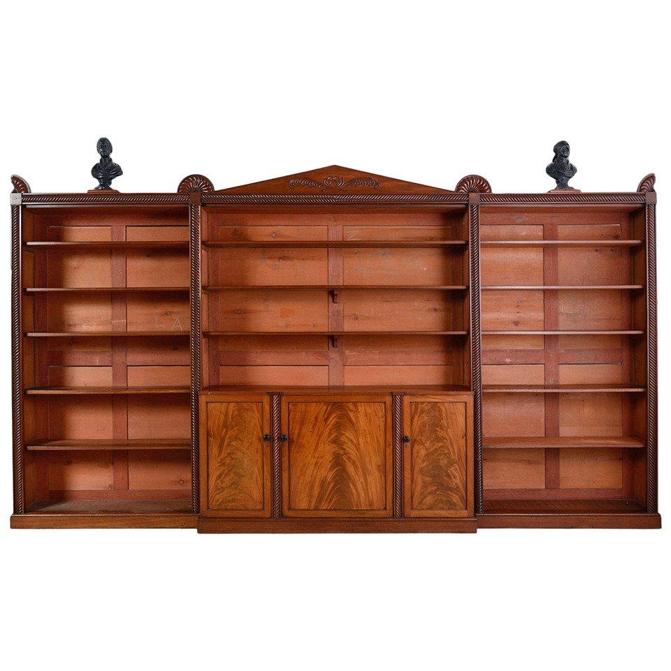 Irish Regency Bookcase For Sale at 1stDibs