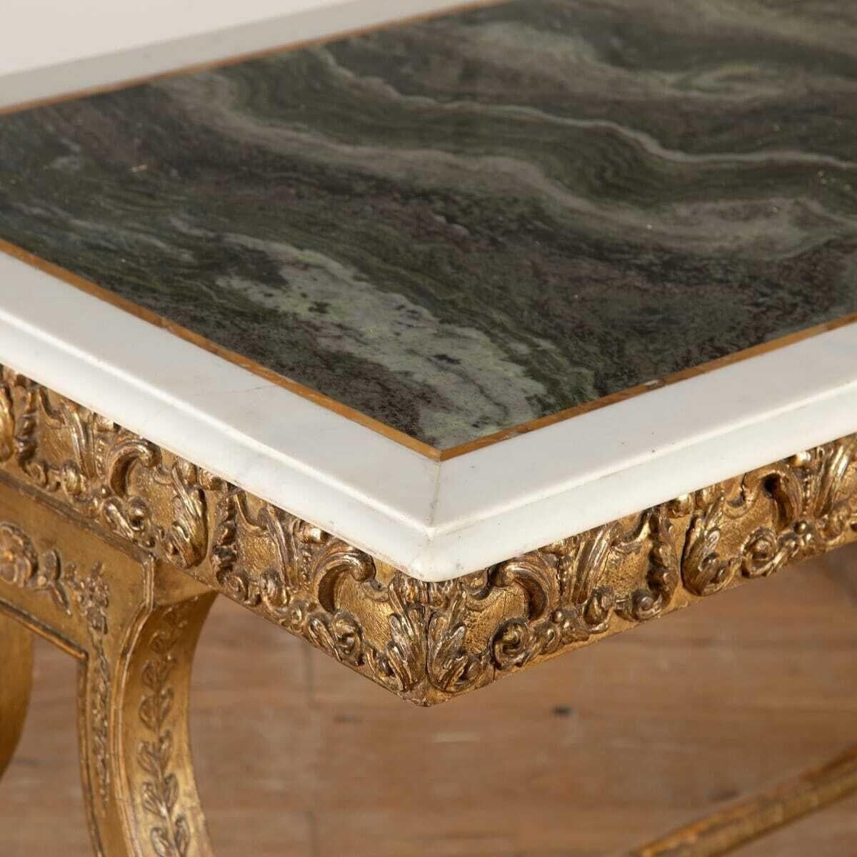 Marble Irish Regency Centre Table For Sale