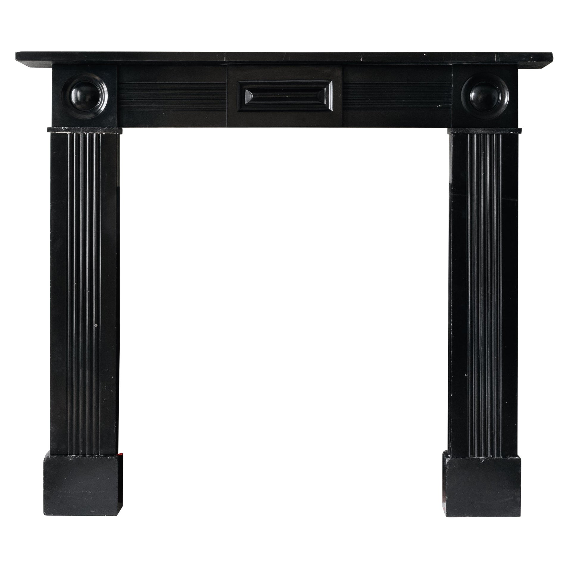 Irish Regency Kilkenny Limestone Fireplace, Early 19th Century For Sale