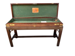 Irish Regency Mahogany and Brass Mounted Gun Case Coffee Table