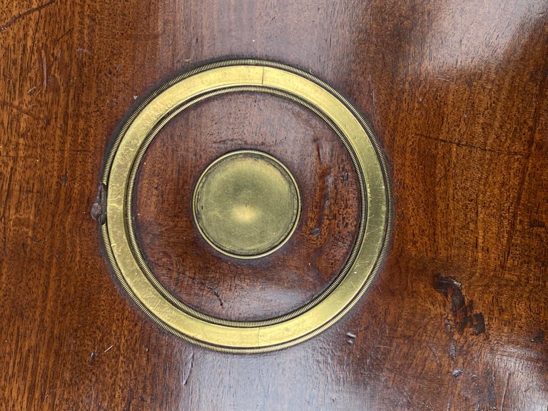 Irish Regency Mahogany and Brass Mounted Gun Case Coffee Table at