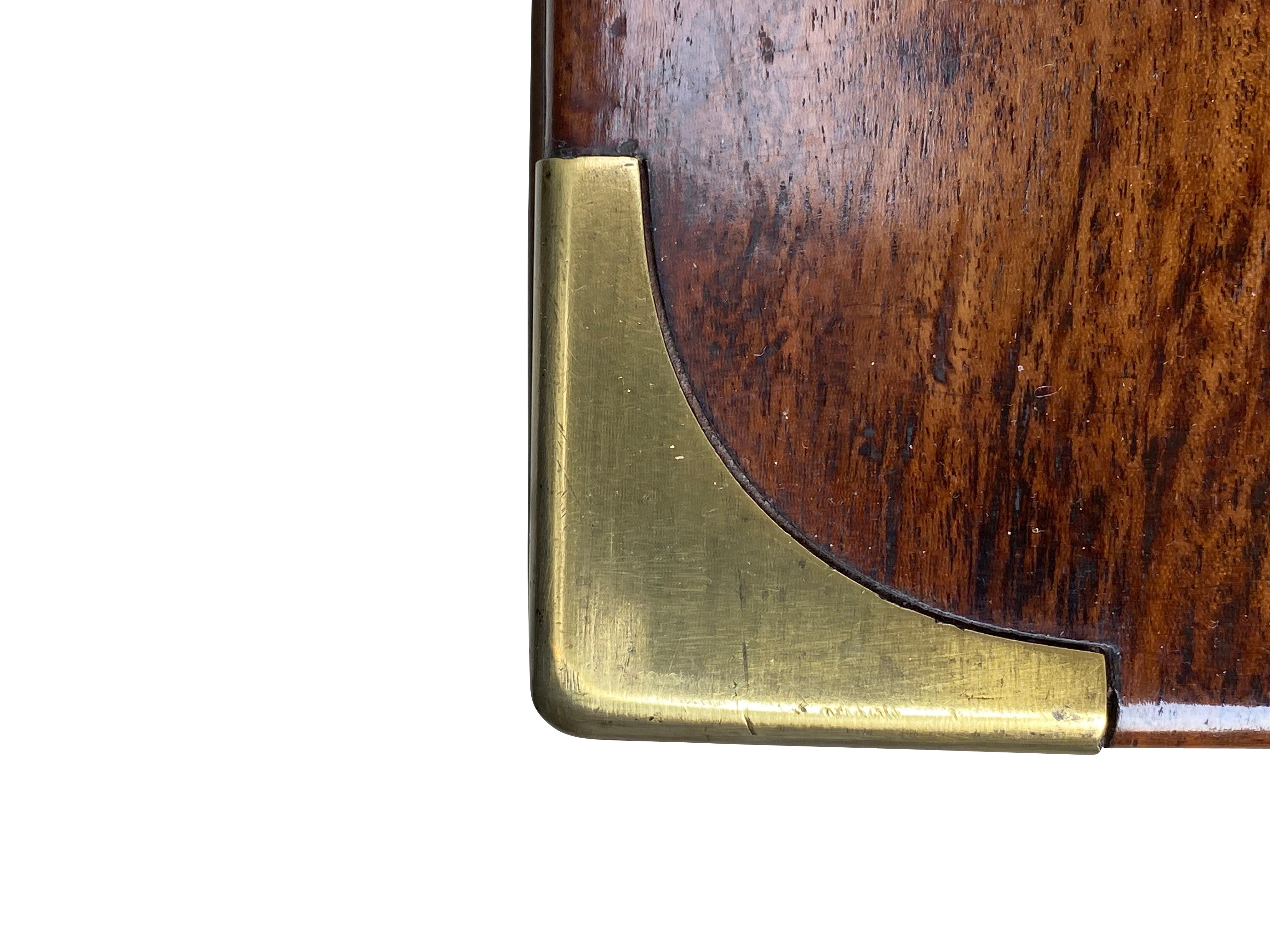 Irish Regency Mahogany and Brass Mounted Gun Case Coffee Table 2
