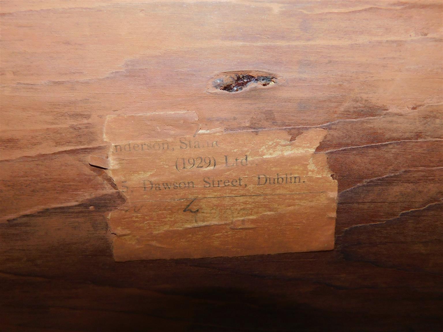 Irish Regency Mahogany Barley Twist Three Drawer Sideboard with Paw Feet, C 1780 For Sale 7