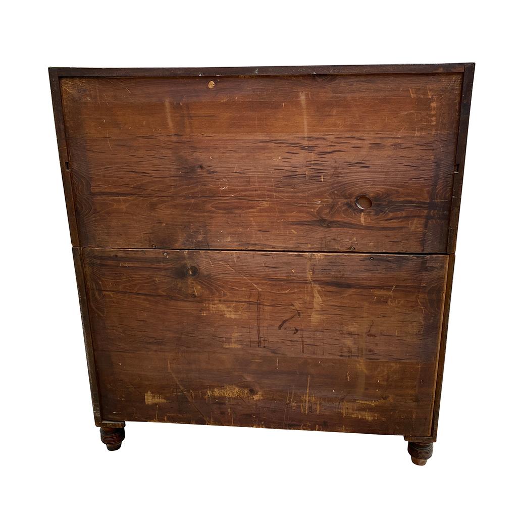 Irish Regency Mahogany Campaign Chest In Good Condition In Essex, MA