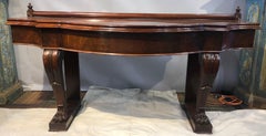Irish Regency Mahogany Console Table