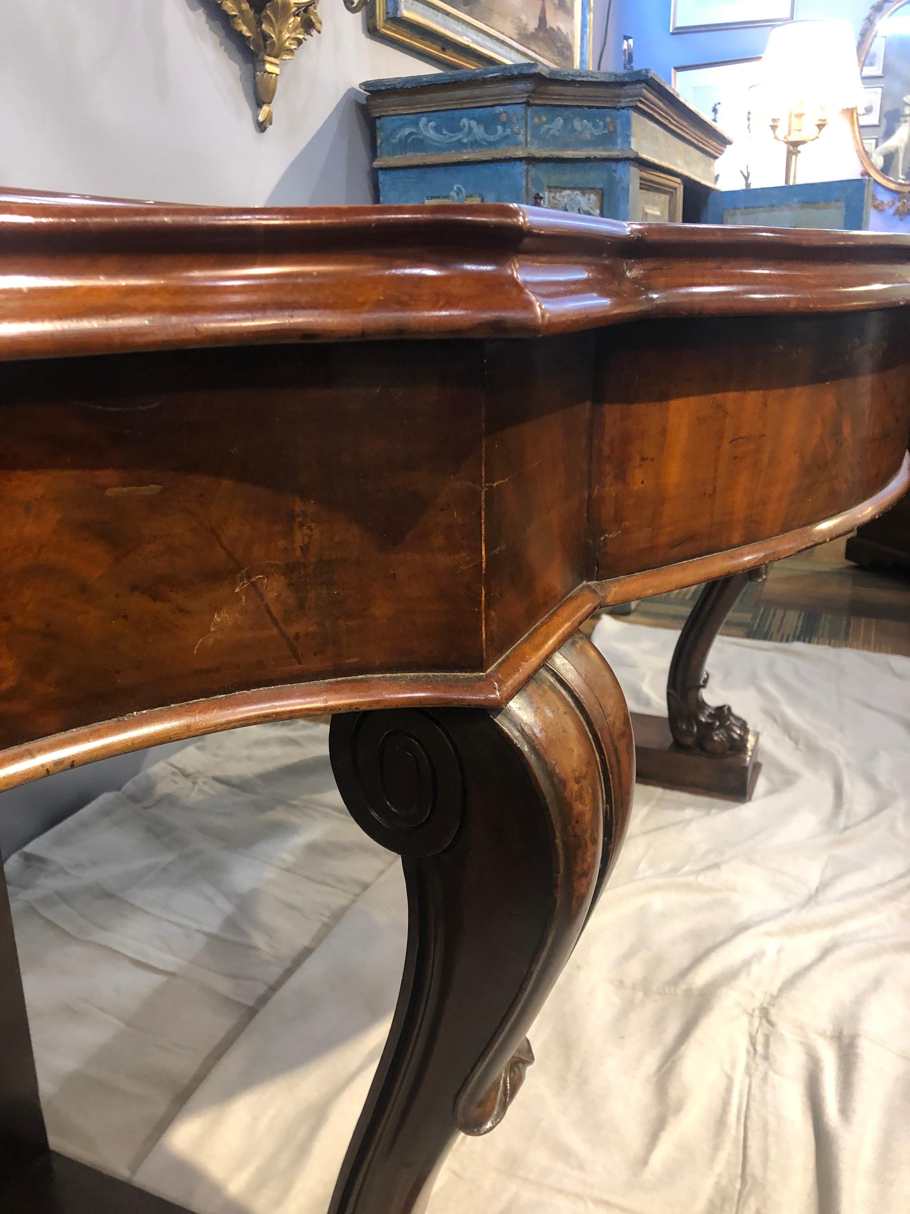 Irish Regency Mahogany Console Table For Sale 2