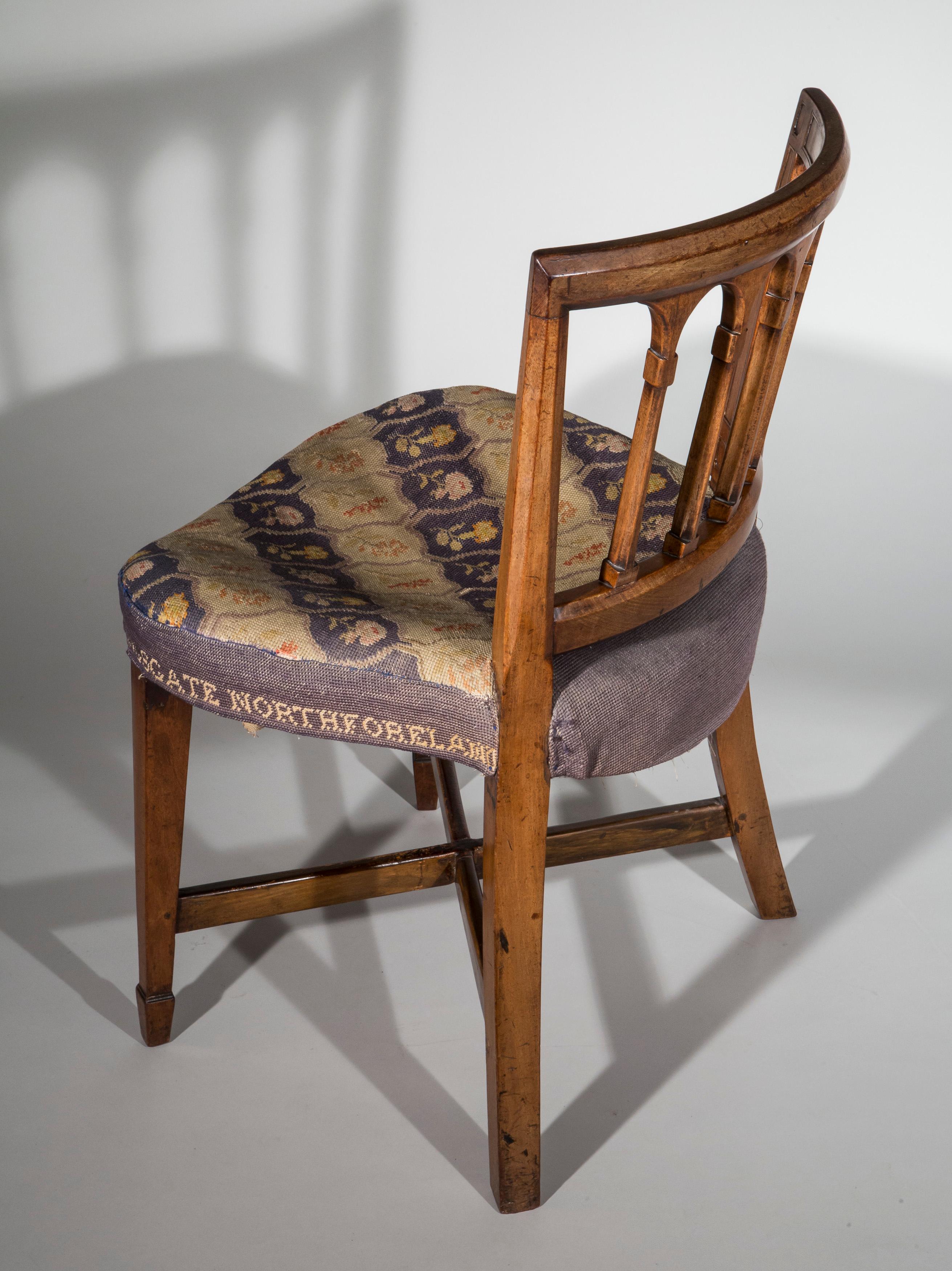 Upholstery Antique Georgian Regency Needlework Tub Chair