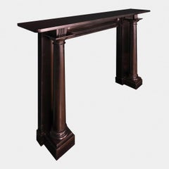 Irish Regency Period Black Kilkenny Marble Fireplace