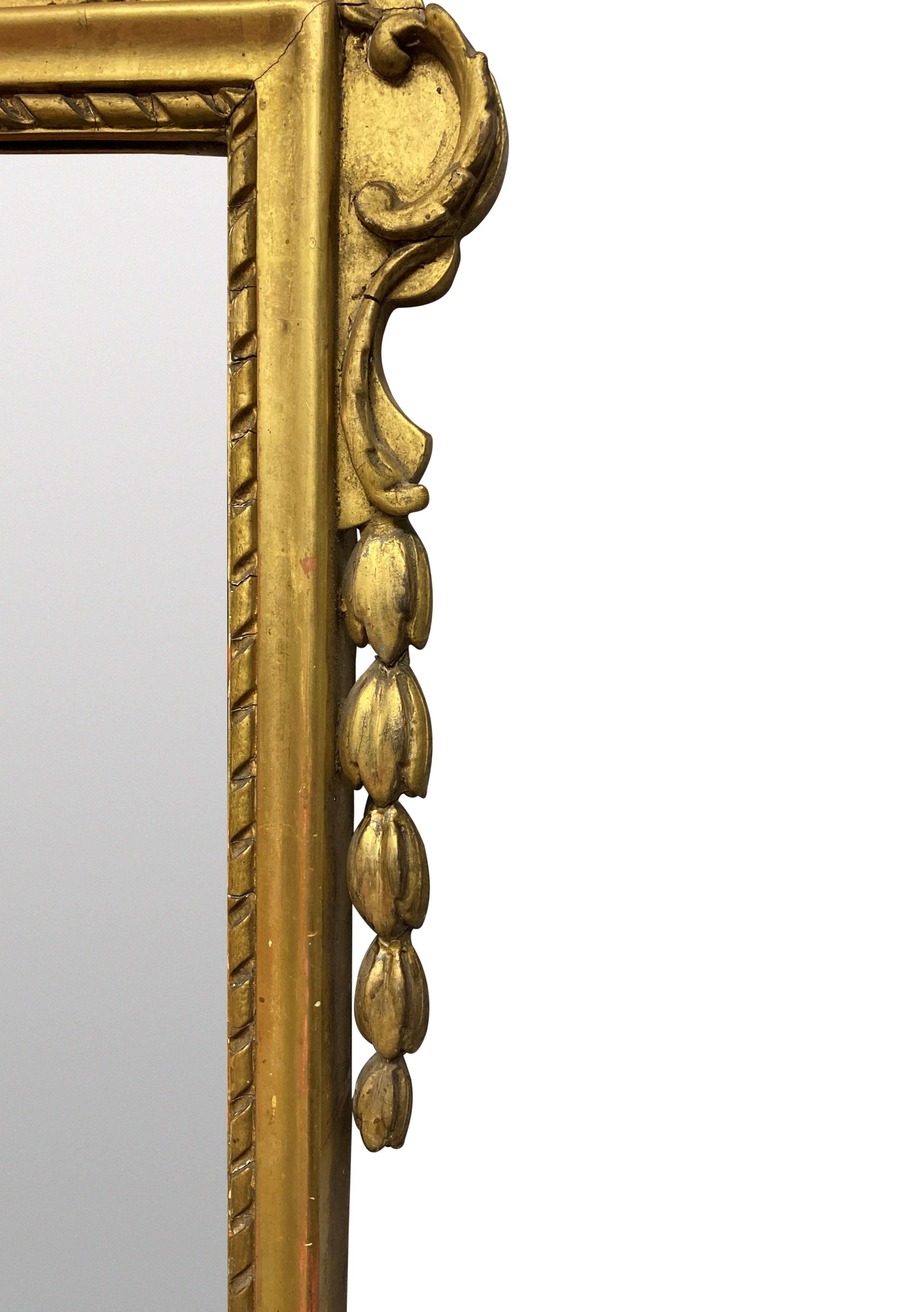 Irish Regency Period Gilt Wood Mirror In Good Condition In Kent, Dover