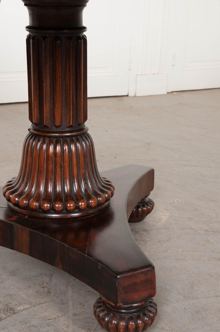 Irish Regency Rosewood TiltTop Center Table at 1stDibs