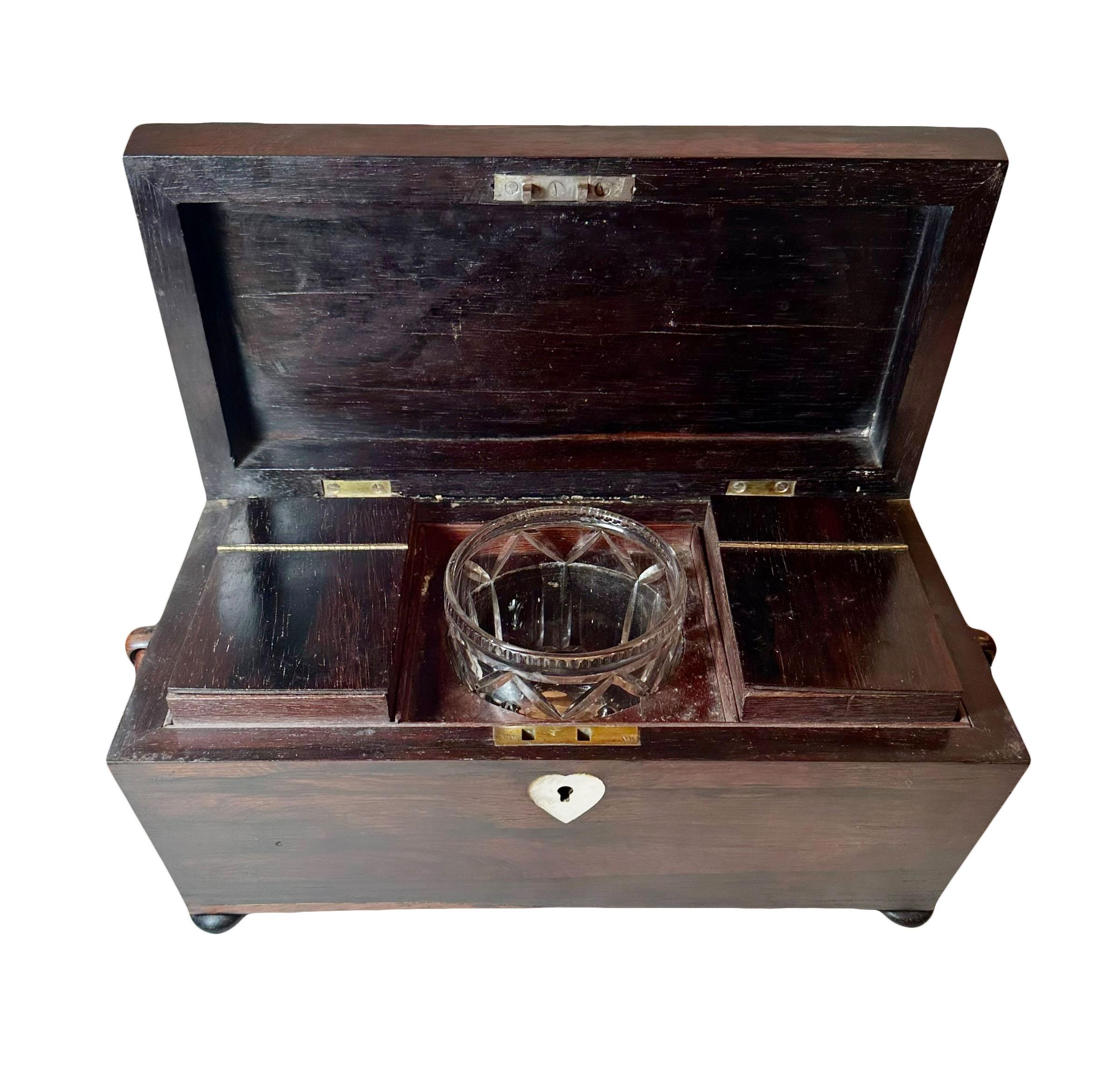 Northern Irish Irish Regency Tea Caddy For Sale