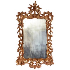 Irish Rococo Giltwood Mirror