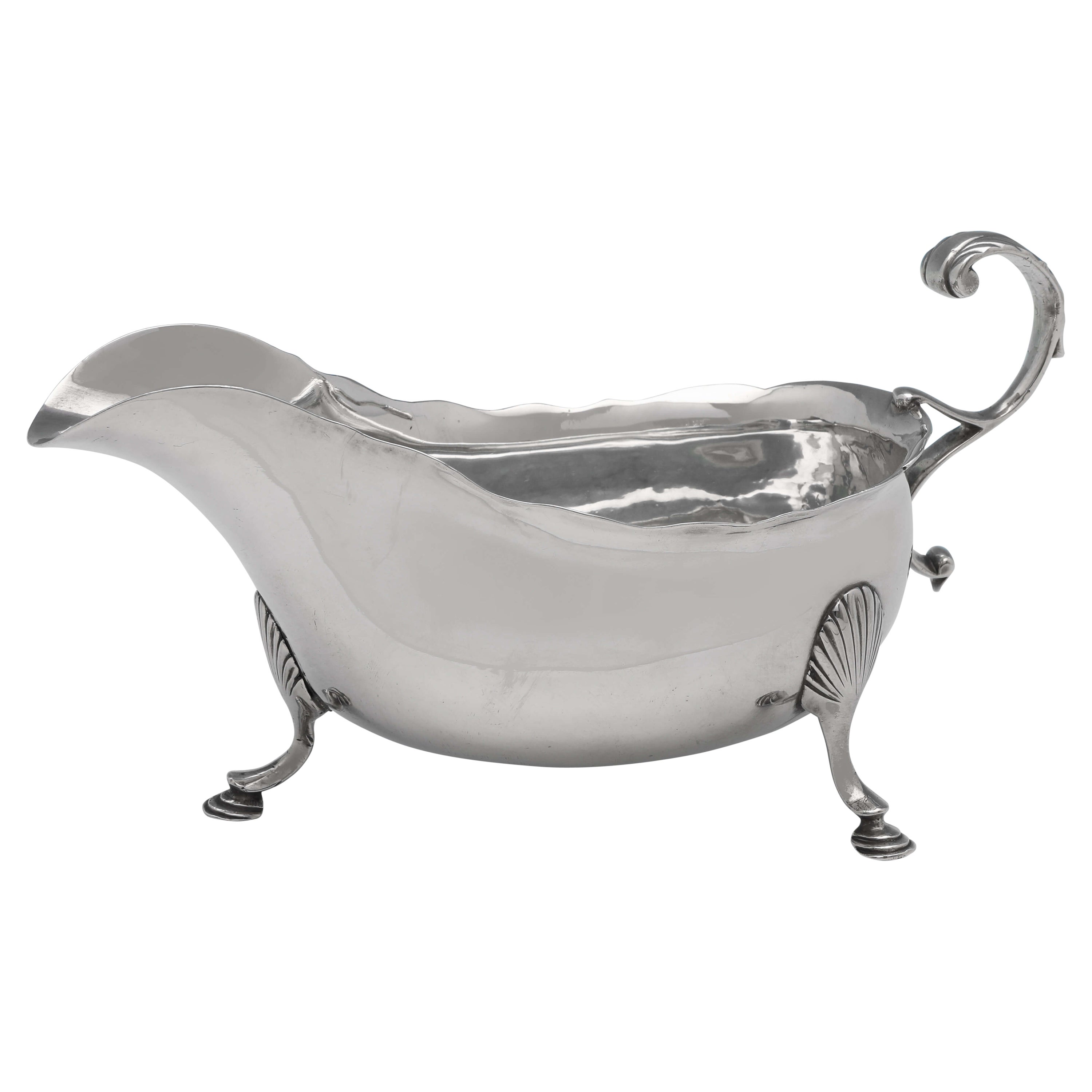 Irish Silver, Dublin C. 1780, Sterling Silver Sauce Boat