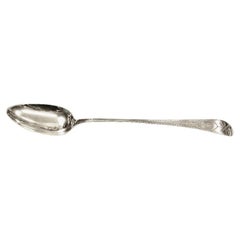 Irish Silver Geo 111 Bright Cut Basting Spoon By John Salter Dublin Dated 1799