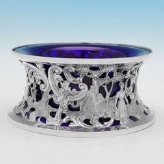 Irish Silver - George III Period Antique Sterling Silver Dish Ring - Dublin 1791