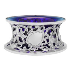 Irish Silver - George III Period Antique Sterling Silver Dish Ring - Dublin 1791
