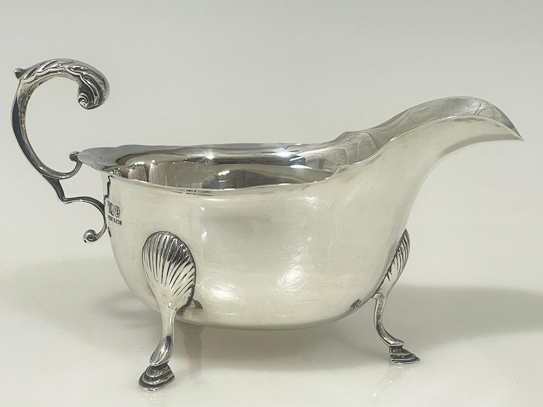 Salsera de plata irlandesa de West & Son, Dublín, 1920 en venta 1