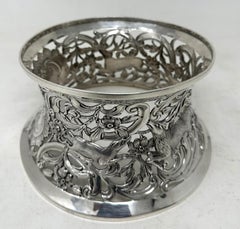 Irish Sterling Silver Dish Ring Matthew J Staunton Dublin Ireland 1932 16.9ozs