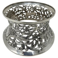 Antique Irish Sterling Silver Dish Ring Matthew J Staunton Dublin Ireland 1932 16.9ozs