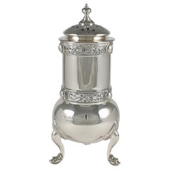 Sucrier irlandais en argent sterling moulé, West & Son, 1919