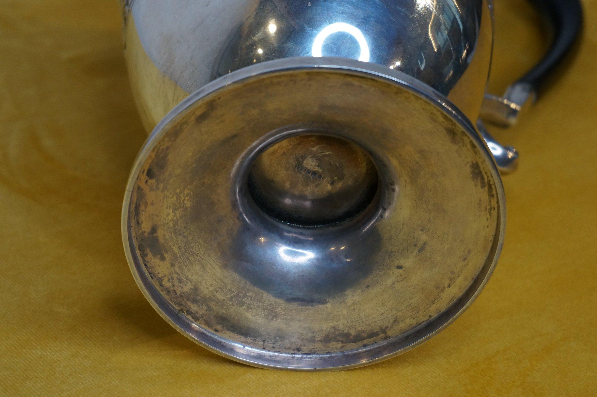 Jarra de vino irlandesa de plata de ley, empresa Weir & sons Dublin, 1917 en venta 9