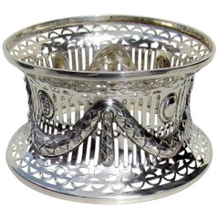 Irish Style Sterling Silver Dish Ring Centerpiece Coaster Birmingham 1903 8ozs