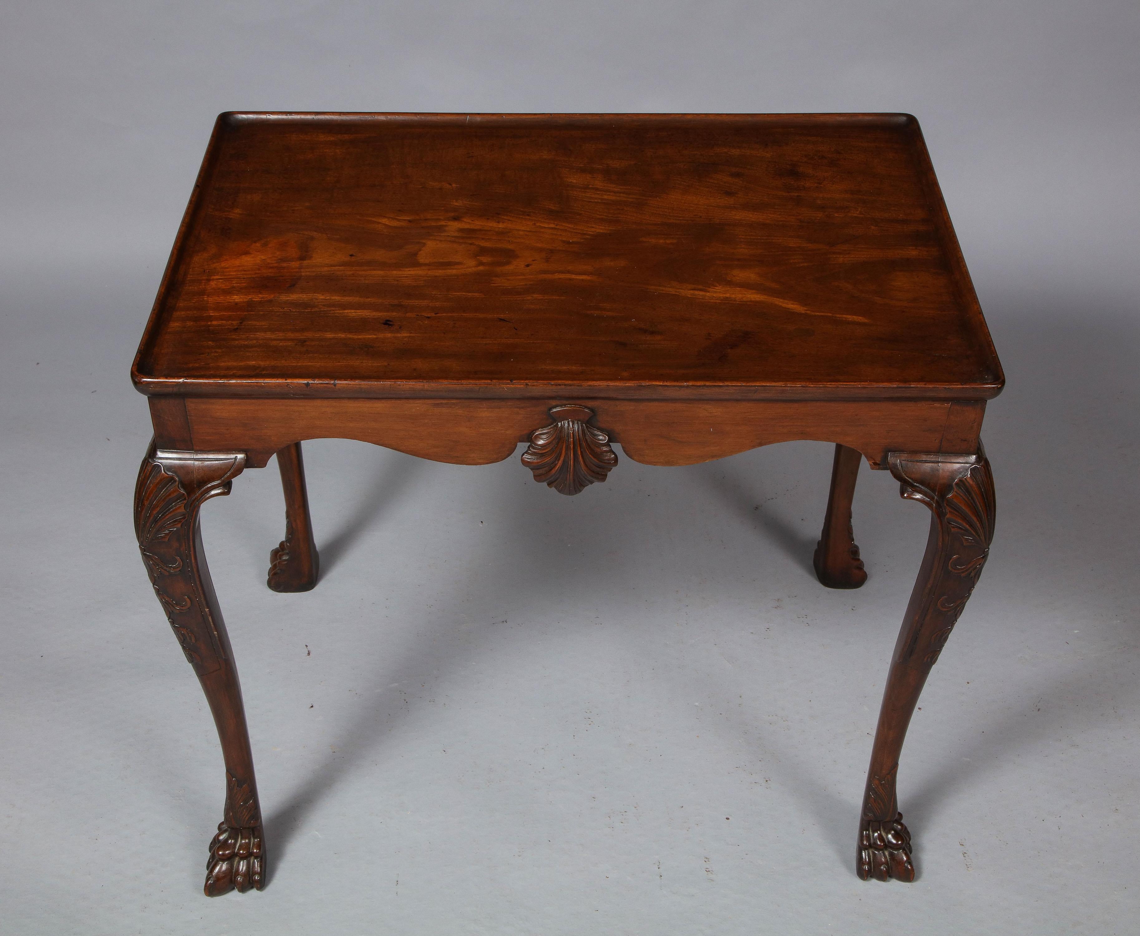 Irish Tray Top Tea Table In Good Condition In Greenwich, CT
