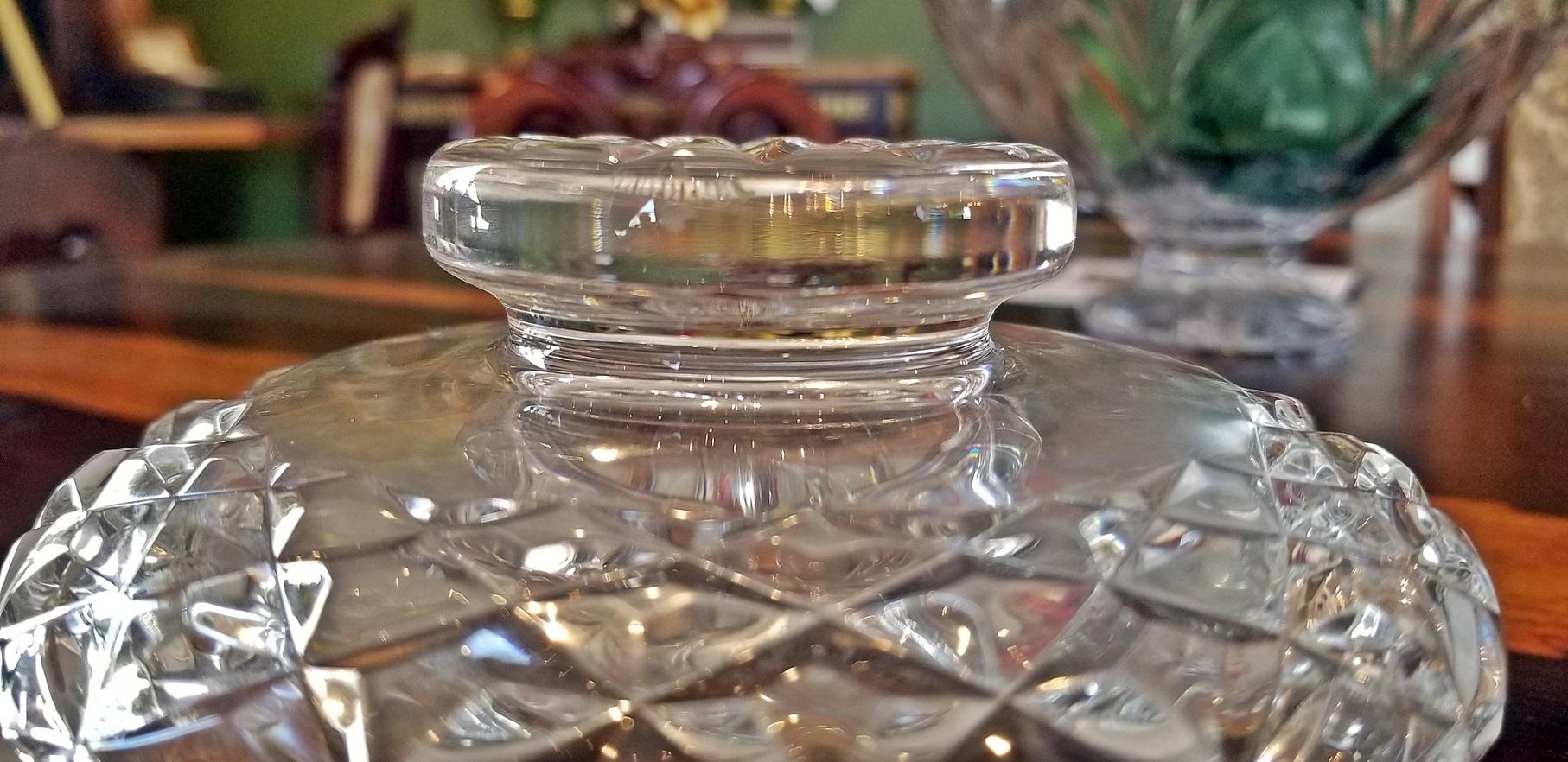 Irish Waterford Crystal Bowl Comeragh Pattern In Excellent Condition For Sale In Dallas, TX