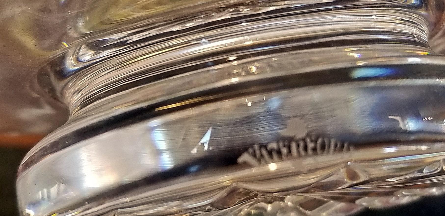 20th Century Irish Waterford Crystal Bowl Comeragh Pattern For Sale