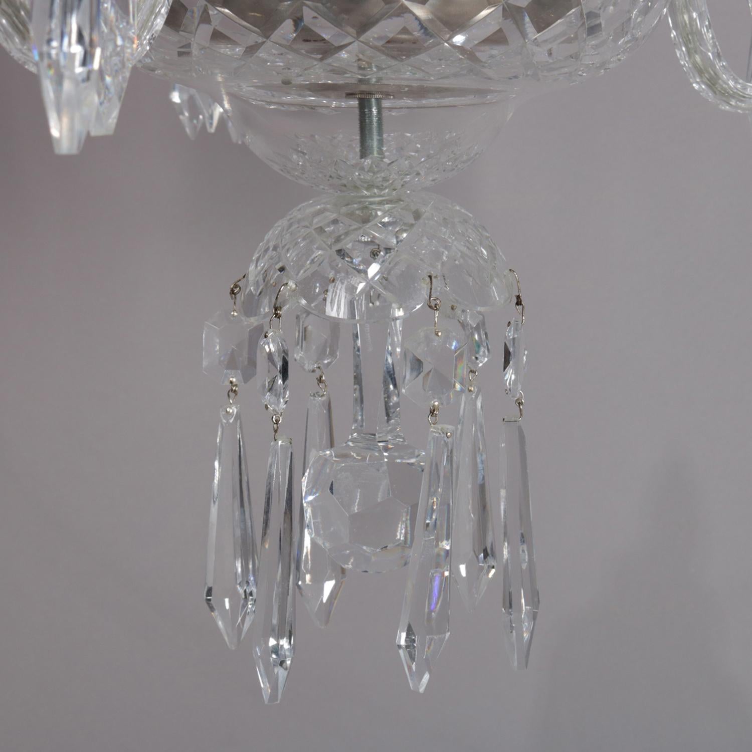Irish Waterford Cut Crystal Ten-Light French Style Chandelier, circa 1960 2