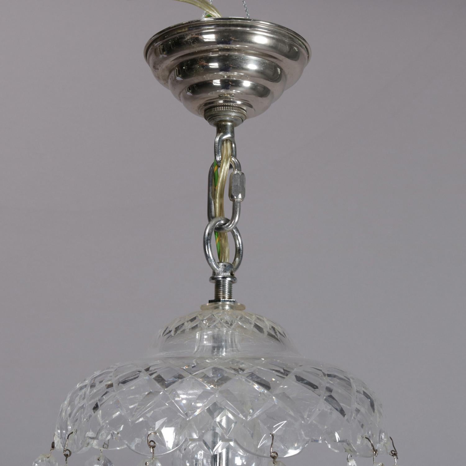 Irish Waterford Cut Crystal Ten-Light French Style Chandelier, circa 1960 4