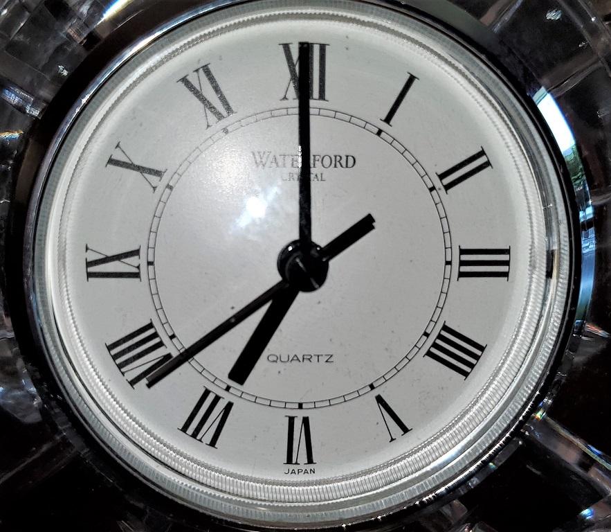 large silver clock