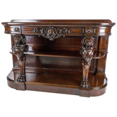 Irish William IV Mahogany Dumb Waiter or Hall Table