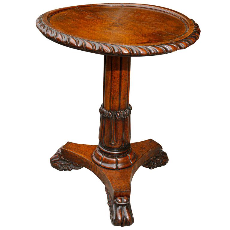 Irish William IV Pollard Oak Metamorphic Table  For Sale
