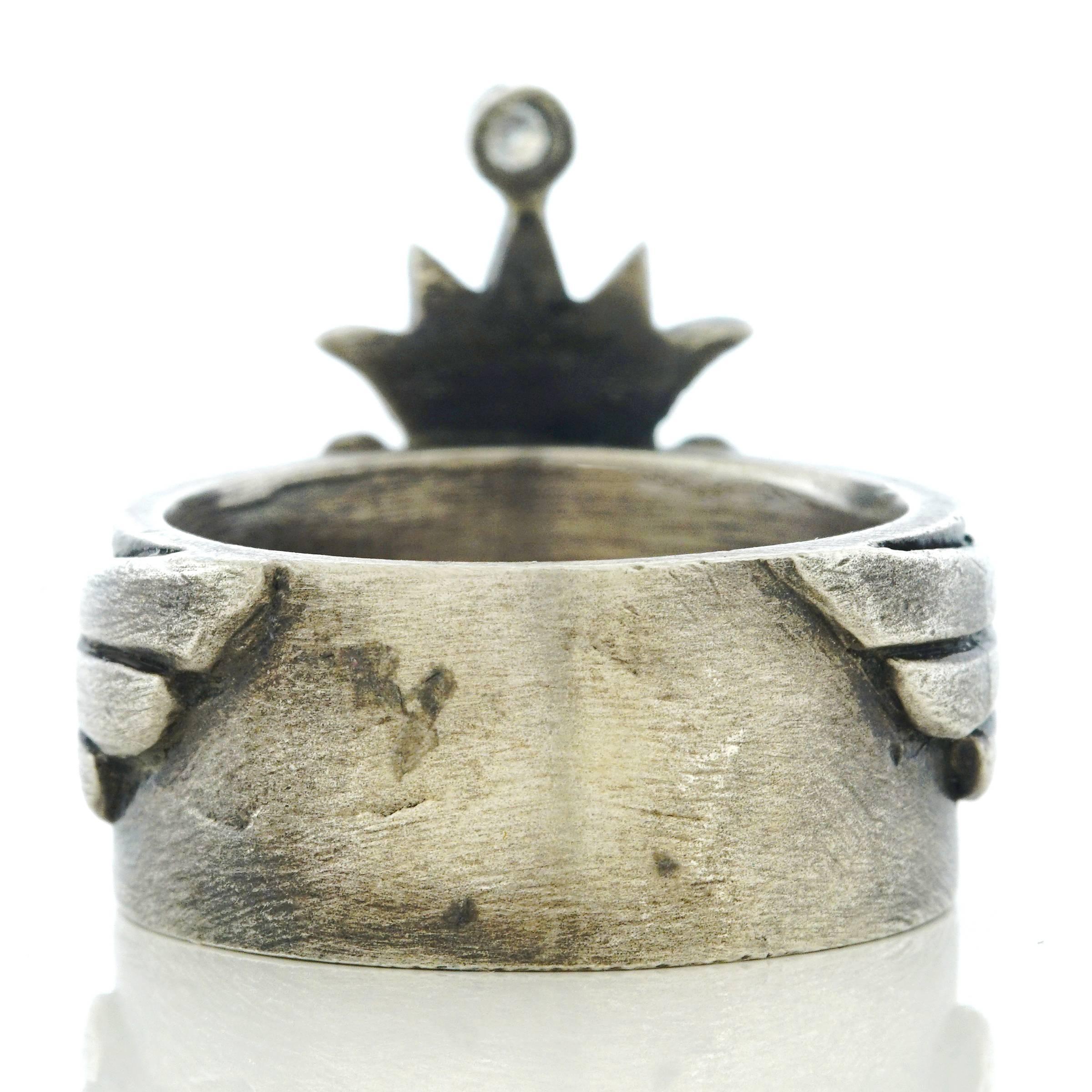 Irit Design Chic Diamond Set Sterling Ring 1
