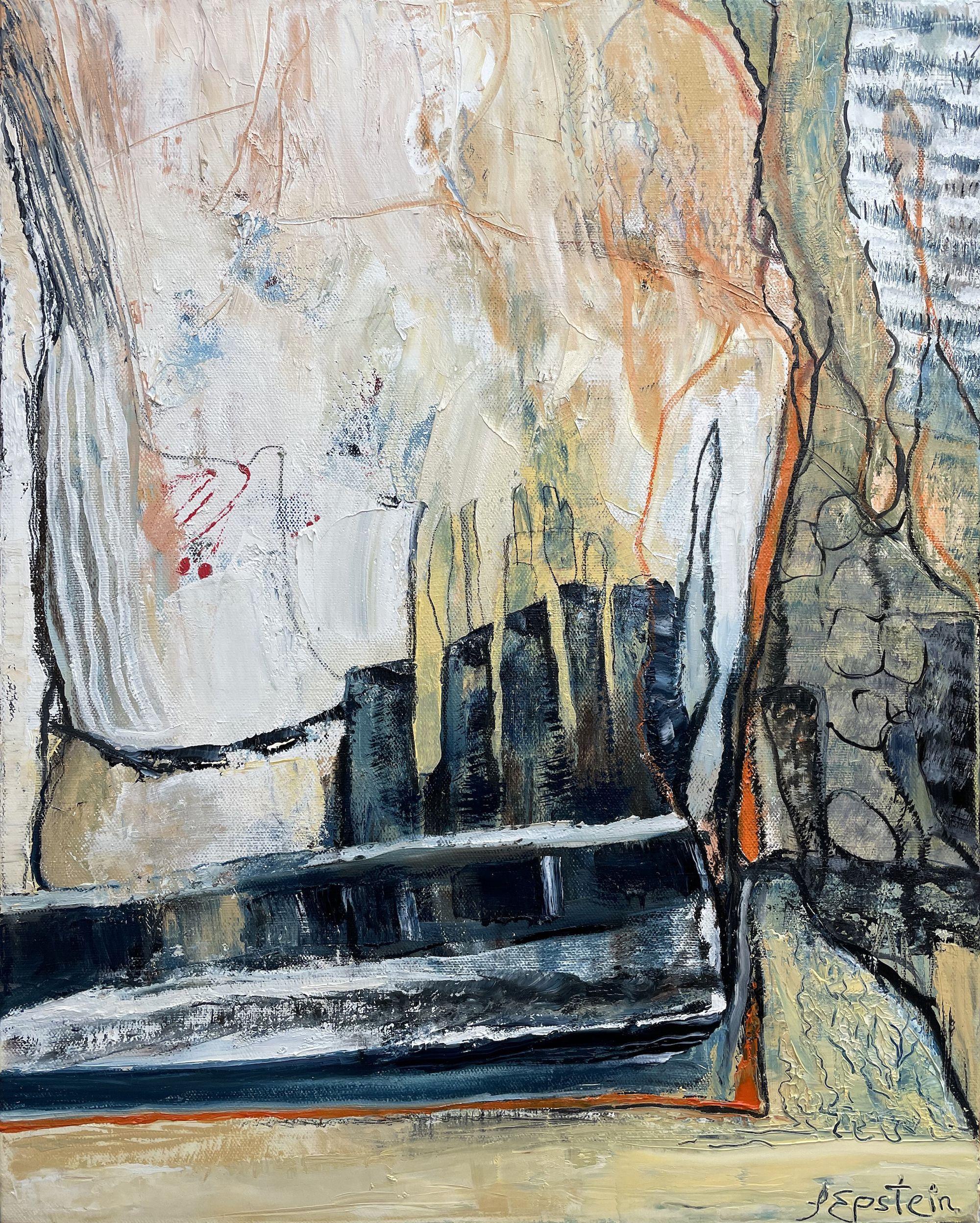 Abstract Painting di Irit Epstein - Prima luce, Pittura, Olio su tela