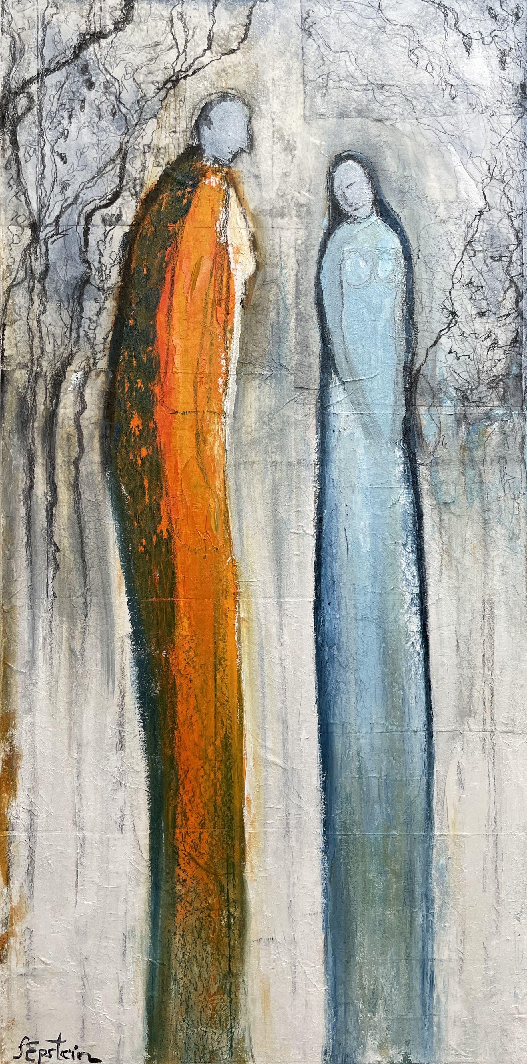 From the series 'Unspoken Dialogues'.    Human relationships are a captivating and intricate web of emotions, experiences, and growth. Each stage of a relationship holds its own unique story. This series explores the dynamic between a couple at
