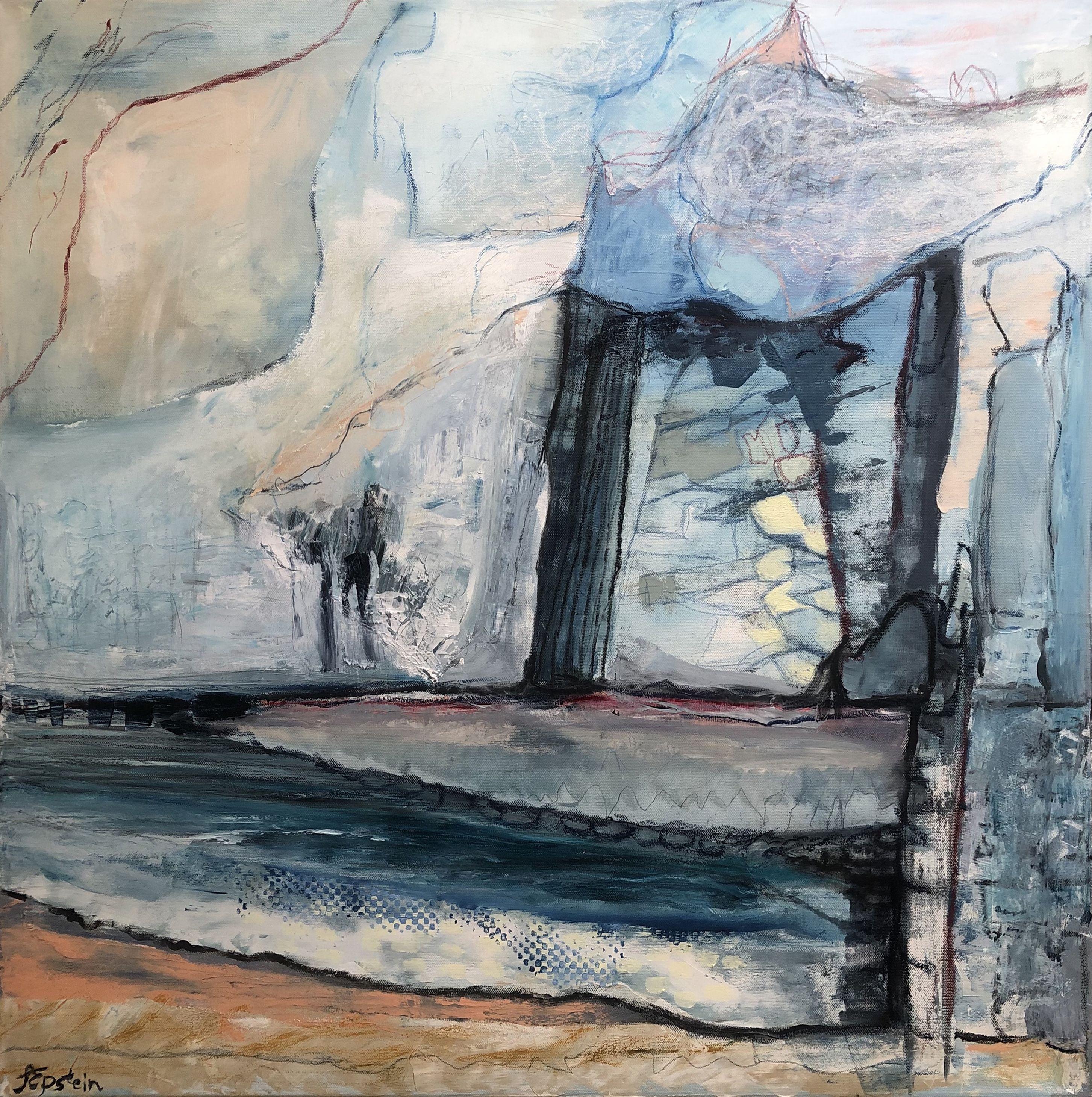Abstract Painting di Irit Epstein - A Space, Pittura, Olio su tela
