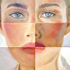 Algorithm 40 x 40 cm., Painting, Oil on Canvas