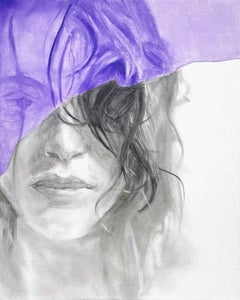 Portrait of a Stranger Girl 40 x 50 cm., Painting, Oil on Canvas