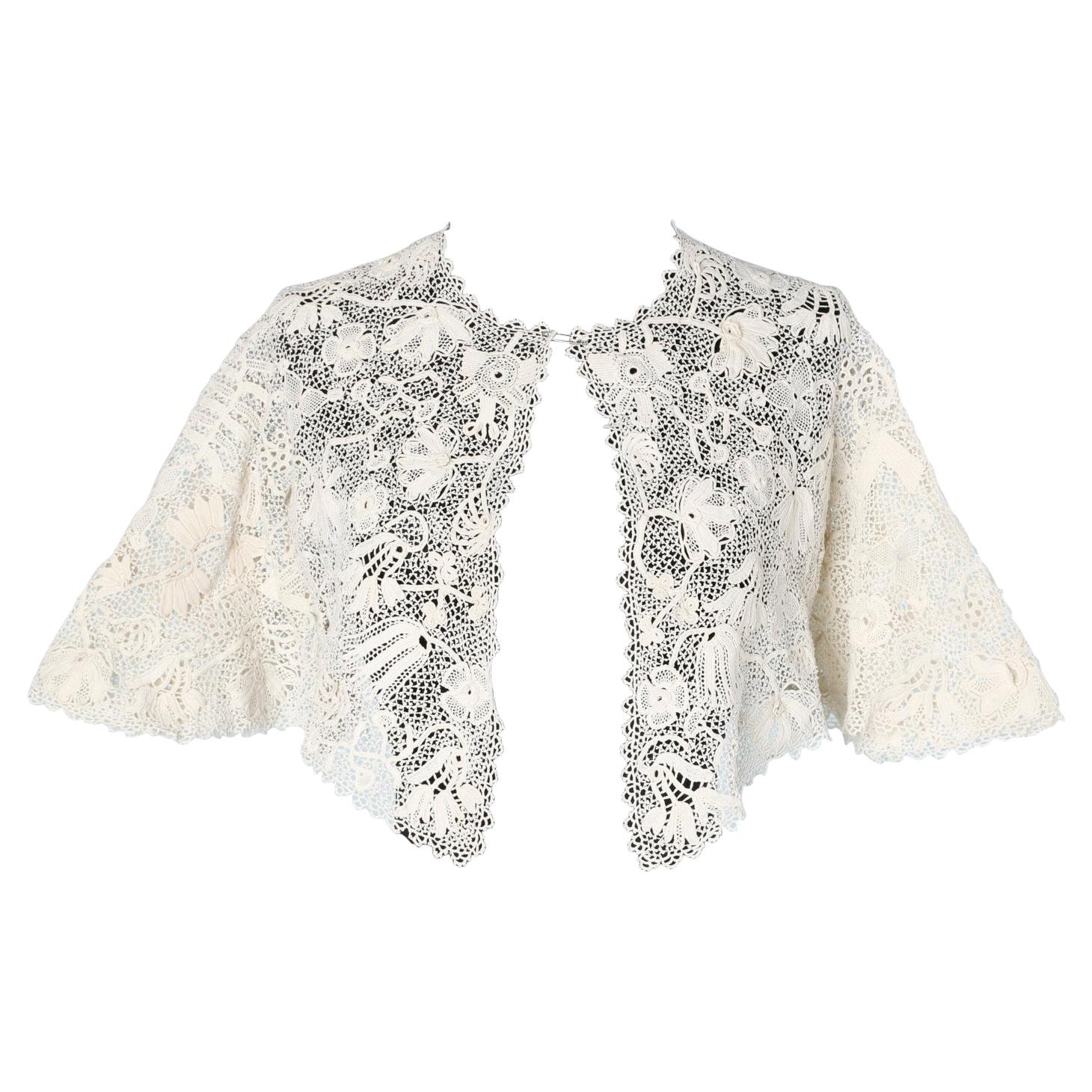 Irland
s lace handmade cotton crochet 1900