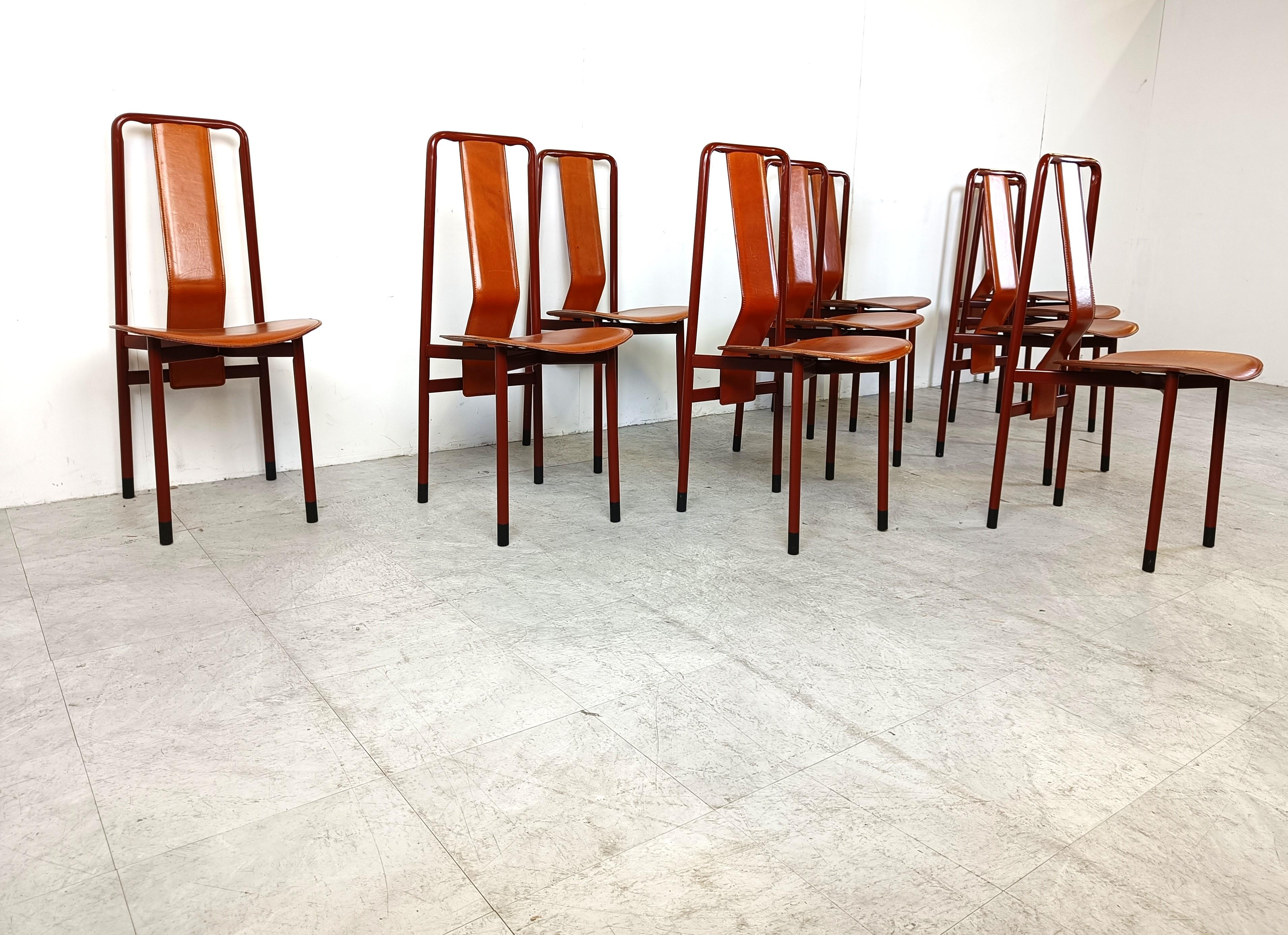 Metal Irma Design Chairs by Achille Castiglioni for Zanotta, 1970s, Set of 10  For Sale