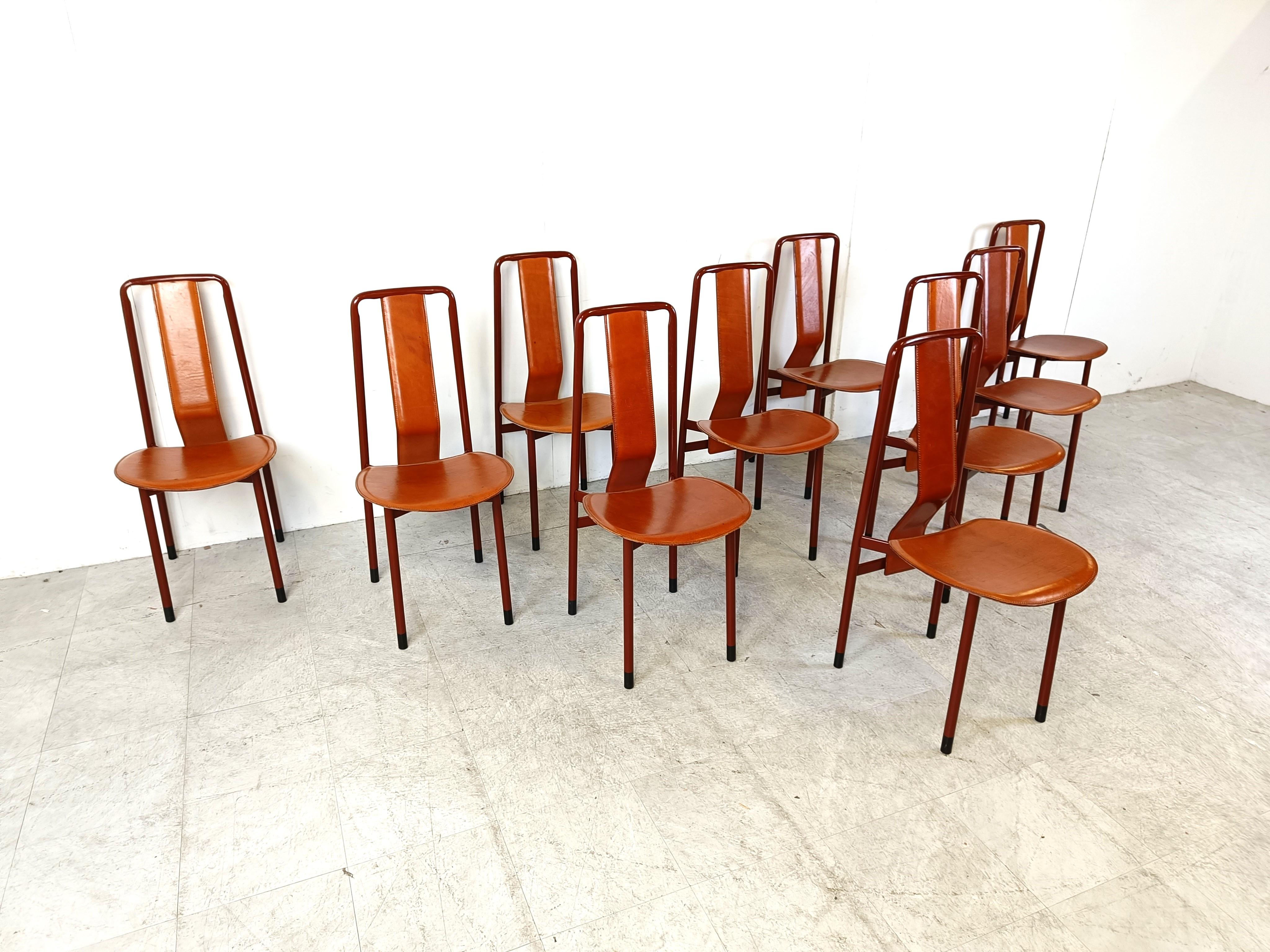 Irma Design Chairs by Achille Castiglioni for Zanotta, 1970s, Set of 10  For Sale 1
